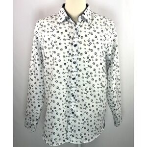Silver Stone Collection Modern Fit Floral Long Sleeve Button Down Men's Size 3XL